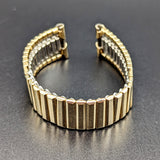 Rare KREISLER 19mm Watchband Center Scissor Expansion 10K GF Vintage Bracelet