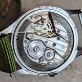 NICE WATCH Military Style 34.5mm Wristwatch Swiss Cal. ETA 960 Watch