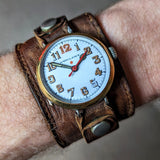 AMBULANCE Red Cross Trench Watch WWI Doctor’s Wristwatch by Marvin Watch Co.