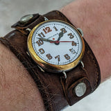AMBULANCE Red Cross Trench Watch WWI Doctor’s Wristwatch by Marvin Watch Co.