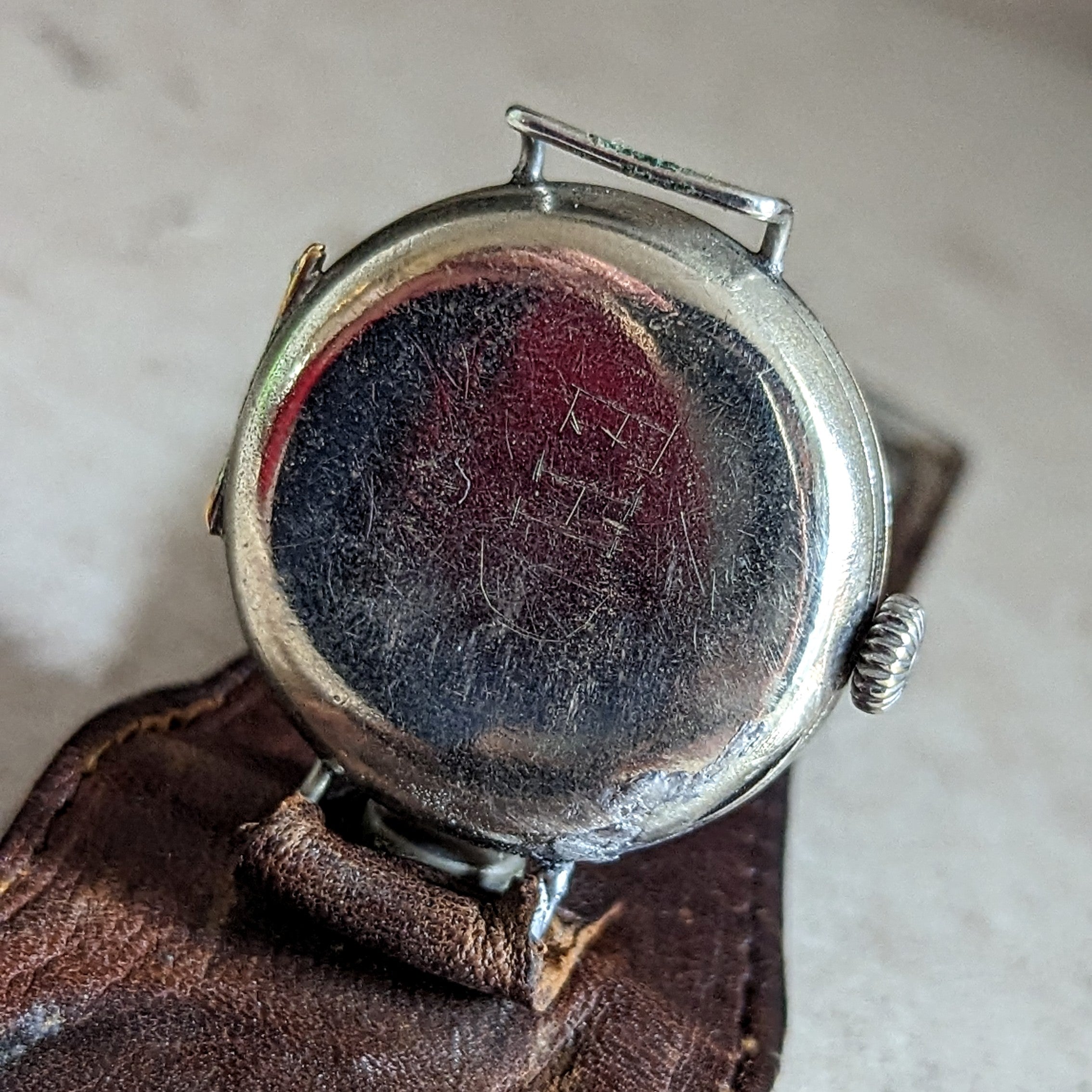AMBULANCE Red Cross Trench Watch WWI Doctor’s Wristwatch by Marvin Watch Co.