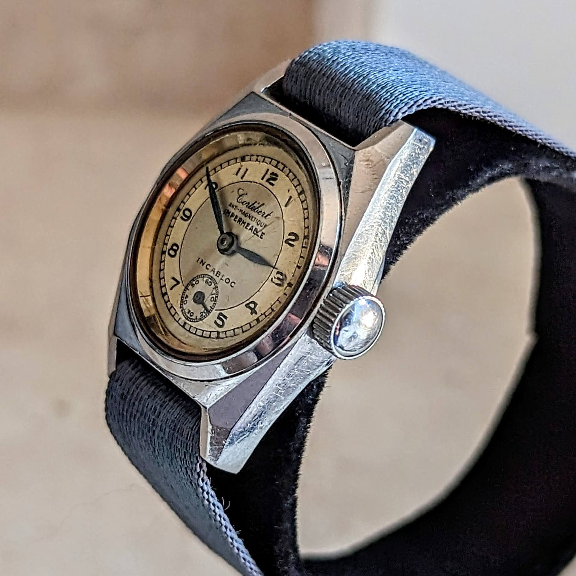 CORTEBERT Military Wristwatch 26mm Vintage WWII European Watch S.S ...