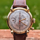 14K GOLD GRUEN Precision Chrono-Timer Wristwatch Doctors Pulsometer Vintage Watch