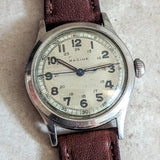 1930s RACINE Military WWII Wristwatch by Gallet & Co. 17 Jewels Swiss Watch