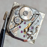 1946 Custom BULOVA Watch 17 Jewels Cal. 8AH Fancy Dial Swiss Made Wristwatch