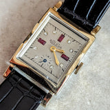 1946 Custom BULOVA Watch 17 Jewels Cal. 8AH Fancy Dial Swiss Made Wristwatch