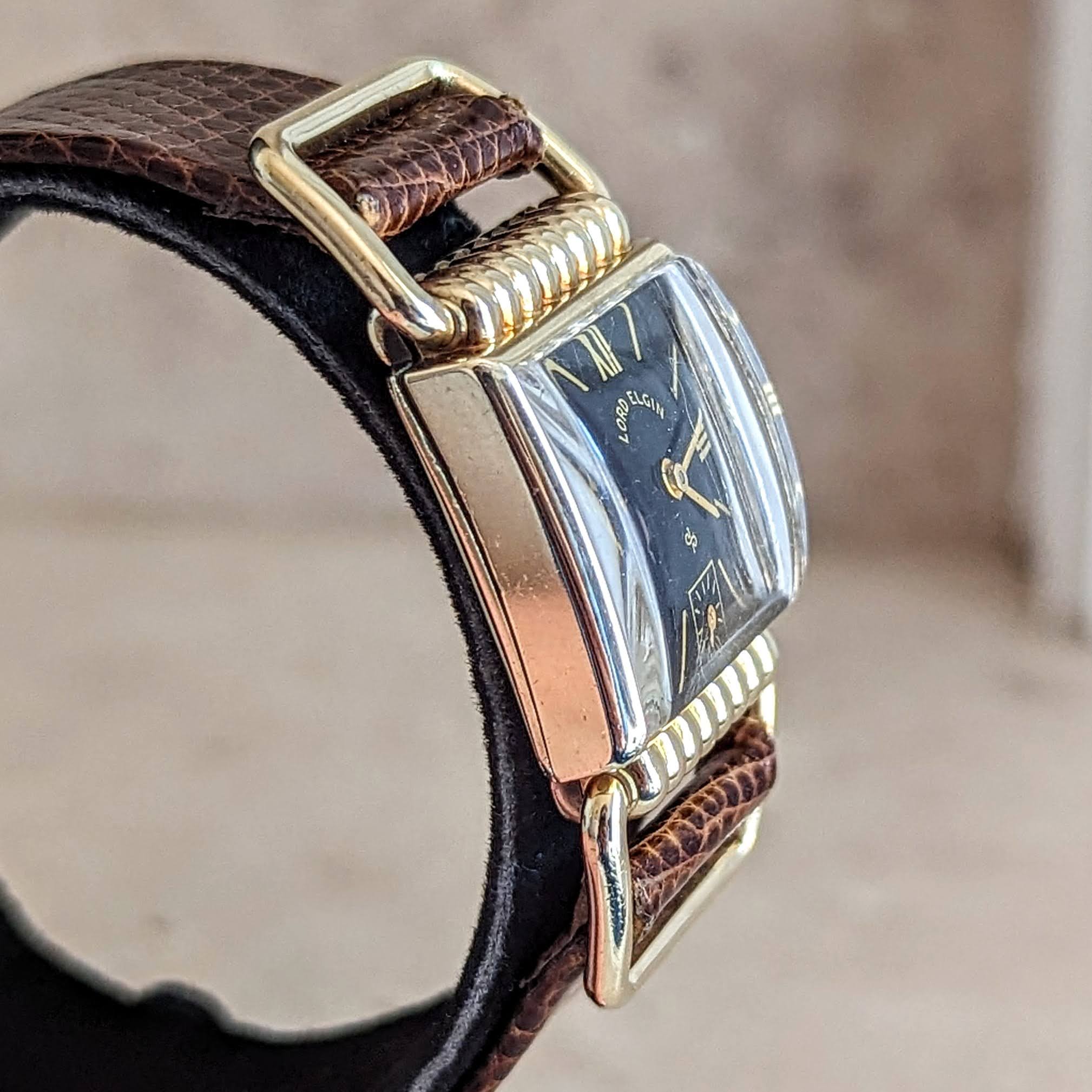 1950 LORD ELGIN Drivers Watch Ref. 4602 21 Jewels 4 ADJ’s Grade 626 U.S.A. Made Wristwatch