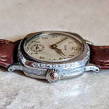 1928 ELGIN Art Deco Wristwatch Grade 464 Cushion Case  15 Jewels U.S.A. Made Watch