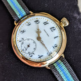MAYO BROS Wristwatch 15 Jewels 3 ADJ. Swiss Made 14K G.F. Vintage Watch