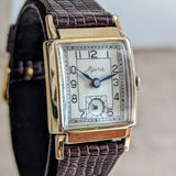 1950s ALPINA Wristwatch 17 Jewels Cal. 566 Swiss Made 10K GF Watch