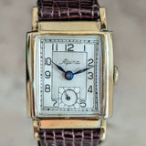 1950s ALPINA Wristwatch 17 Jewels Cal. 566 Swiss Made 10K GF Watch