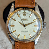 1960 ROLEX Ref 6581 Oyster Perpetual Officially Certified Chronometer Wristwatch