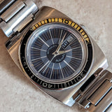 WITTNAUER Dive Automatic Wristwatch 1003-W100 17 Jewels Vintage 1970s Watch