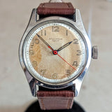 1950s STAUFFER Sport Wristwatch 17 Jewels Swiss Made Military Style Watch