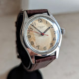 1950s STAUFFER Sport Wristwatch 17 Jewels Swiss Made Military Style Watch