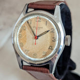 1950s STAUFFER Sport Wristwatch 17 Jewels Swiss Made Military Style Watch