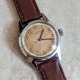 1950s STAUFFER Sport Wristwatch 17 Jewels Swiss Made Military Style Watch