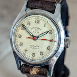 MONARCH De Luxe Beaver Wristwatch 17 Jewels Swiss Military Watch