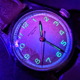 1950s STAUFFER Sport Wristwatch 17 Jewels Swiss Made Military Style Watch