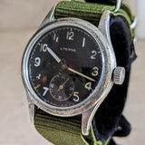 1944 ETERNA WWII Military Wristwatch 15 Jewels Cal. 520H Vintage Watch
