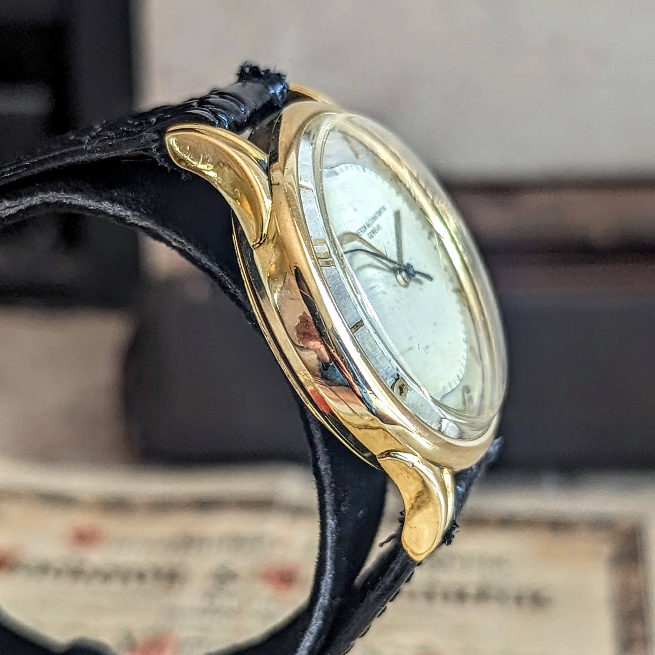 Vacheron Constantin Ref. 4466 18K Gold Vintage Bumper Auto Watch 1950s ...