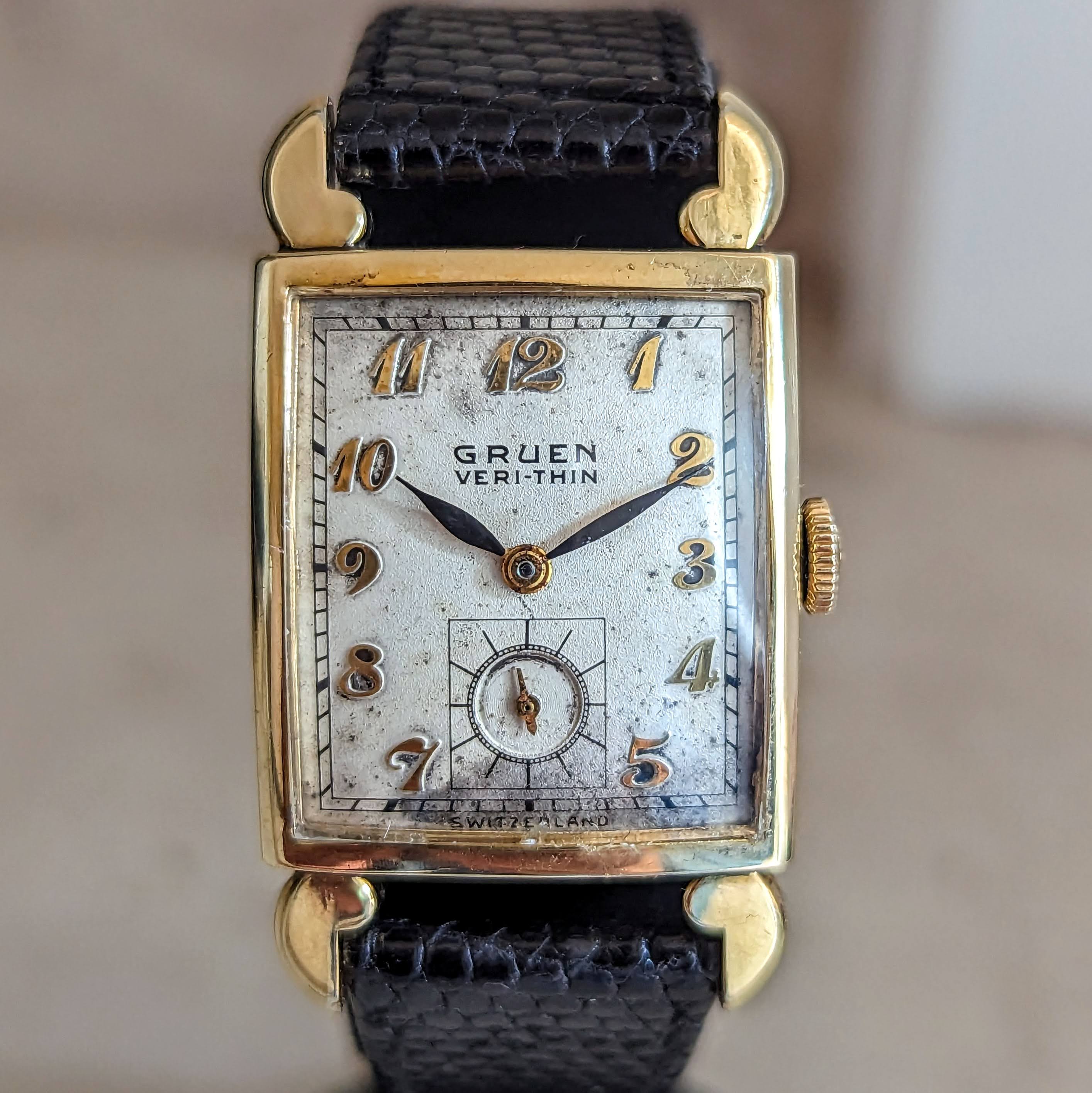 Gruen veri deals thin pocket watch