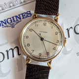 1942 LONGINES Mechanical Wristwatch Ref. 5017 Flexible Lugs Vintage Watch