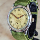 LANCO Waterproof Watch 15 Rubis Cal. 1022 ShockProtected Military Style Wristwatch