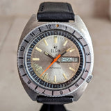 ELGIN Diver Automatic Wristwatch Day/Date Ref. WH103 Cal. FHF 909 Swiss Made Watch