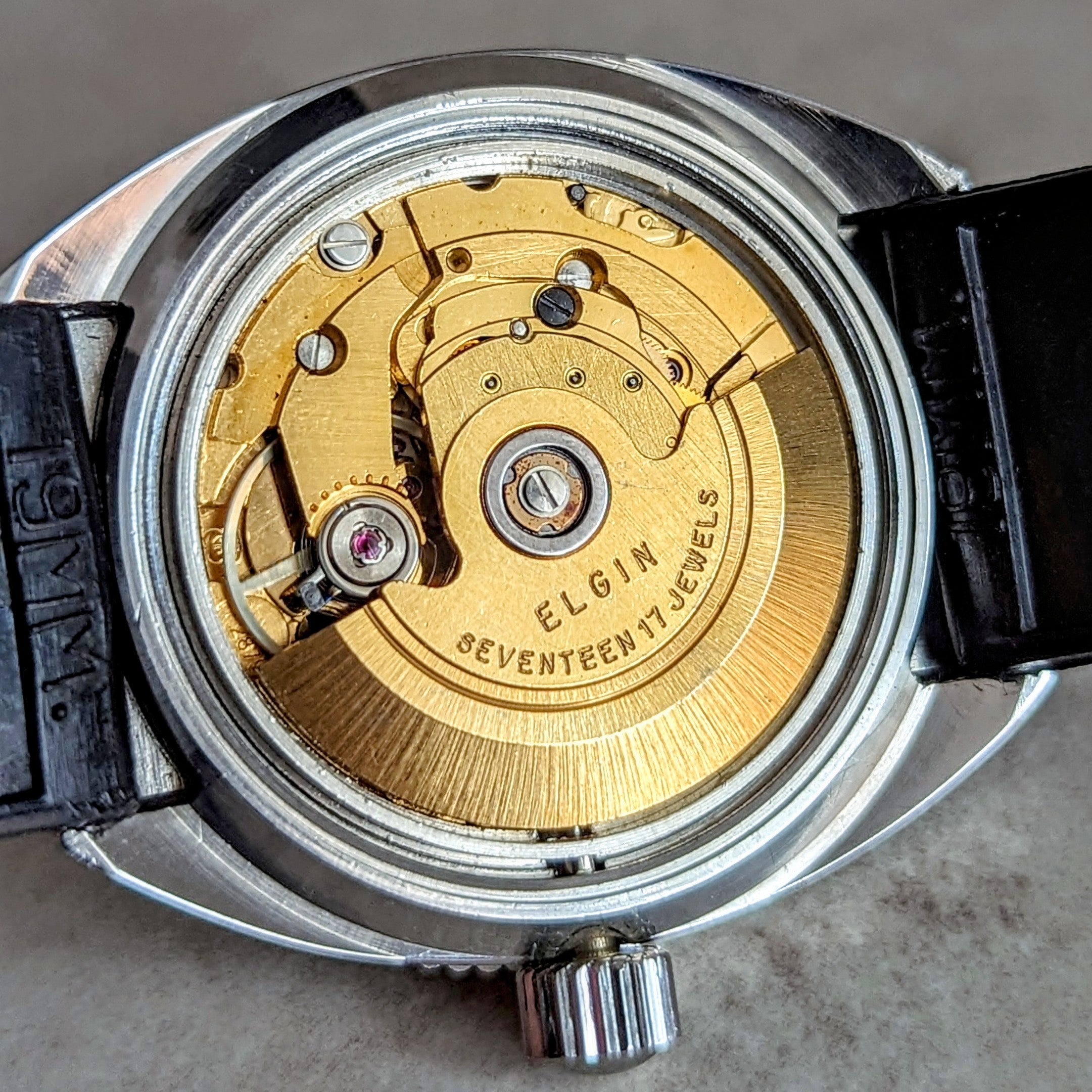1960s ELGIN Diver Automatic Wristwatch Day/Date Ref. DH6312 Cal. ETA 2879 Watch