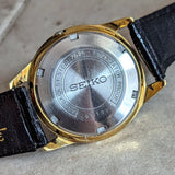 1967 SEIKO Sea Horse Automatic Watch 17 Jewels 7625-8021 Date Indicator Wristwatch