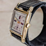 1946 Custom BULOVA Watch 17 Jewels Cal. 8AH Fancy Dial Swiss Made Wristwatch