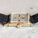 1946 Custom BULOVA Watch 17 Jewels Cal. 8AH Fancy Dial Swiss Made Wristwatch