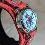Vintage Mickey Mouse Wristwatch by Remex LTD 1 Jewel Mechanical Animated Watch