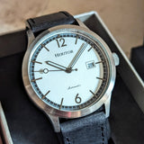 HERITOR Automatic Wristwatch Cal. H35 24 Jewels Display Back Watch - IN BOX!