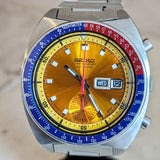 1974 SEIKO Pogue Chronograph Automatic Watch Ref. 6139-6002 Day/Date Wristwatch