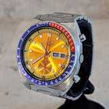 1974 SEIKO Pogue Chronograph Automatic Watch Ref. 6139-6002 Day/Date Wristwatch