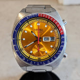 1974 SEIKO Pogue Chronograph Automatic Watch Ref. 6139-6002 Day/Date Wristwatch