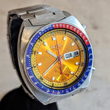 1974 SEIKO Pogue Chronograph Automatic Watch Ref. 6139-6002 Day/Date Wristwatch