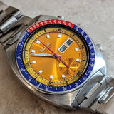 1974 SEIKO Pogue Chronograph Automatic Watch Ref. 6139-6002 Day/Date Wristwatch