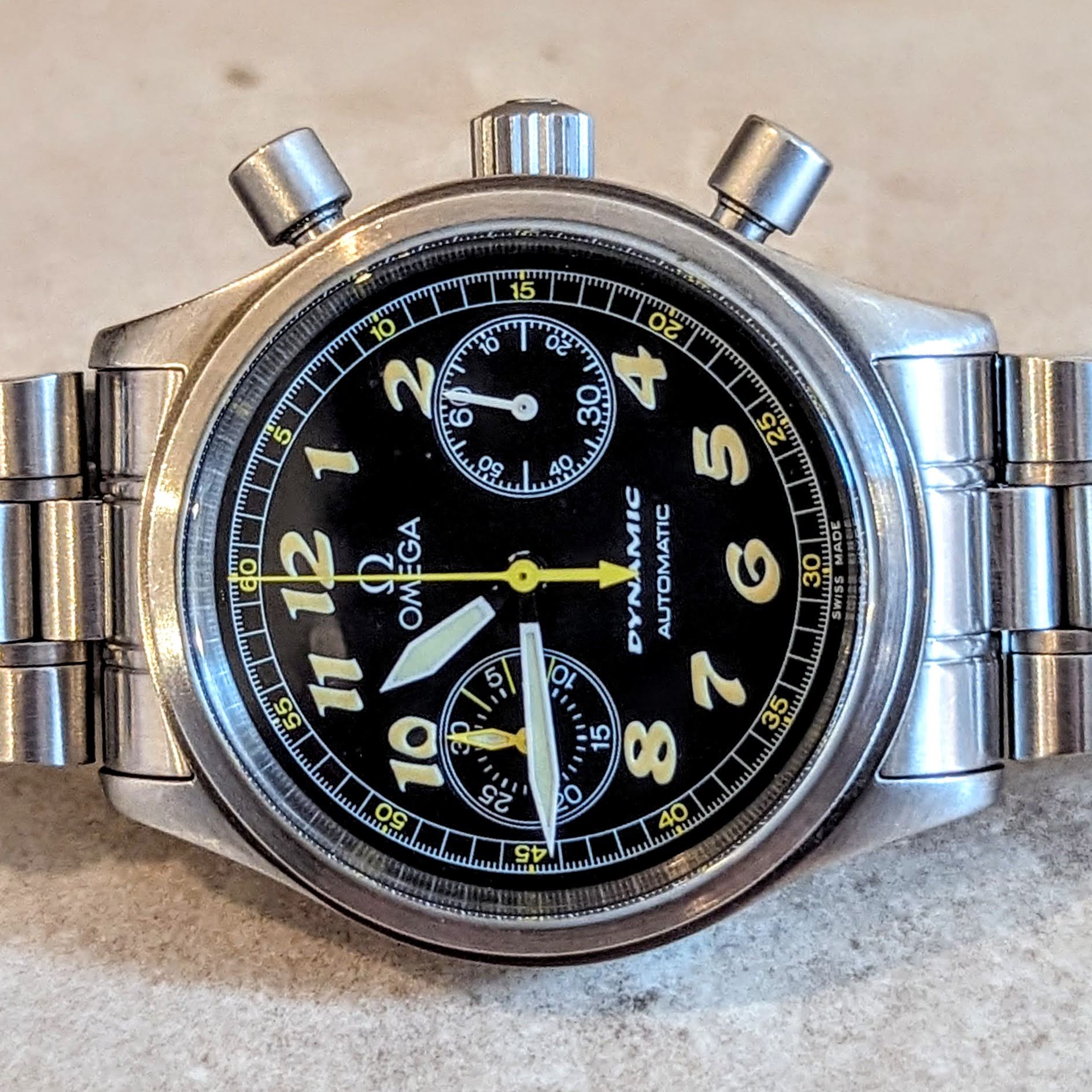 OMEGA Dynamic Chronograph Automatic Watch Ref. 175.0310 44 Jewels