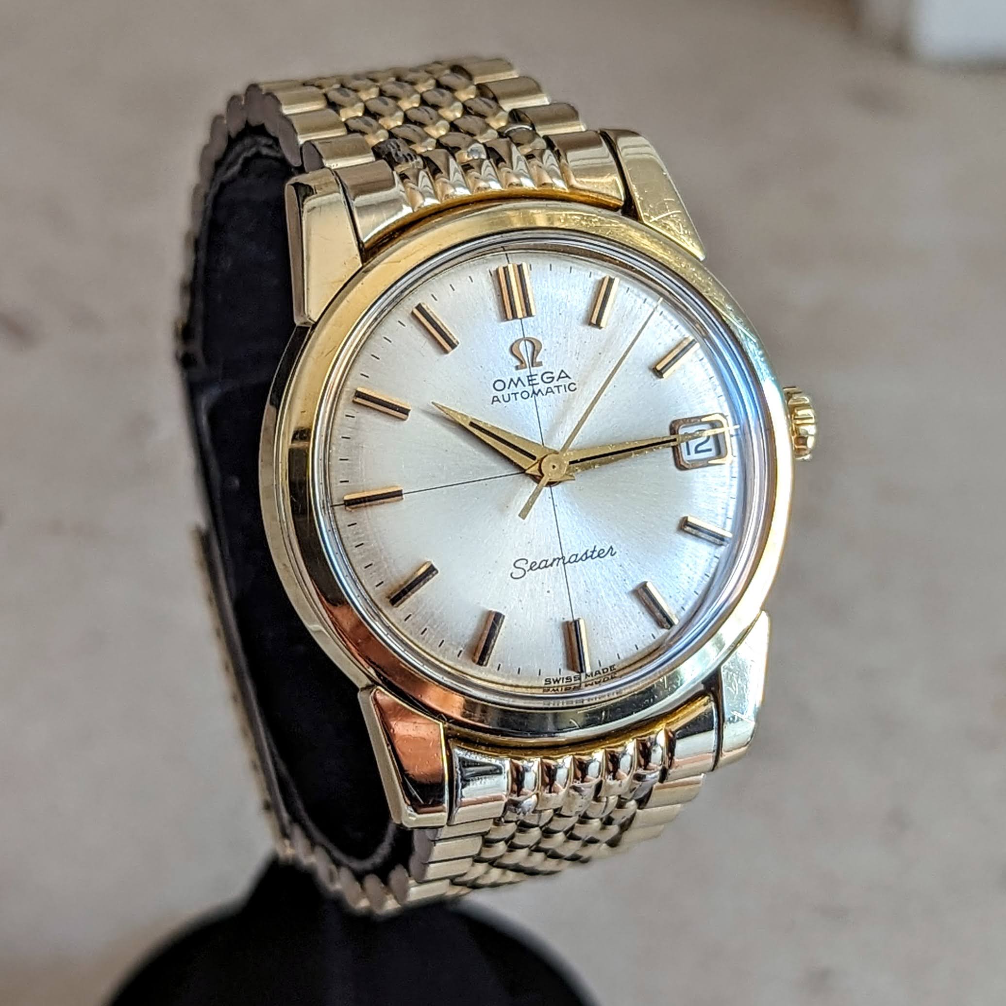 1965 OMEGA Seamaster Automatic Wristwatch Ref. 166.009 Orig. Bracelet Vintage Watch