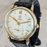 1944 OMEGA Bumper Automatic Wristwatch 18K Solid Gold Cal. 30-10RA Vintage Watch