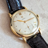 1944 OMEGA Bumper Automatic Wristwatch 18K Solid Gold Cal. 30-10RA Vintage Watch