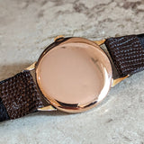 1954 OMEGA Jumbo Wristwatch 37mm 18K Rose Gold Vintage “Ressort Incassable” Watch