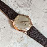 1954 OMEGA Jumbo Wristwatch 37mm 18K Rose Gold Vintage “Ressort Incassable” Watch