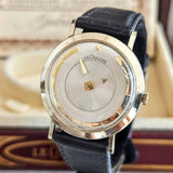 1959 LeCoultre Mystery Dial Wristwatch Cal. K480/CW 17 Jewels Vintage Watch Box & Papers!