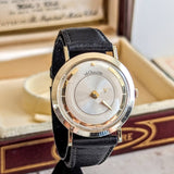1959 LeCoultre Mystery Dial Wristwatch Cal. K480/CW 17 Jewels Vintage Watch Box & Papers!