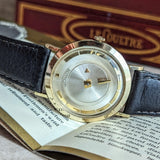 1959 LeCoultre Mystery Dial Wristwatch Cal. K480/CW 17 Jewels Vintage Watch Box & Papers!