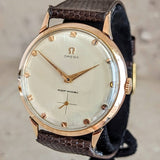 1954 OMEGA Jumbo Wristwatch 37mm 18K Rose Gold Vintage “Ressort Incassable” Watch